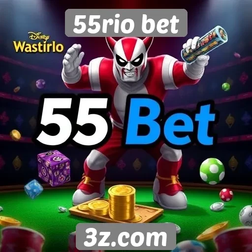 Variedade de jogos disponíveis em 55rio bet